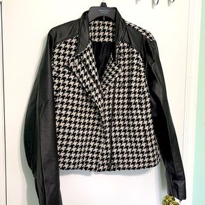 Houndstooth Motorcycle Jacket